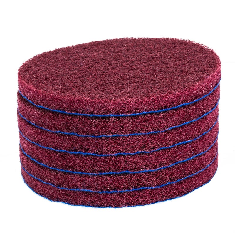 Kichwit 6-Pack Replacement Scrub Pads, Red (5 Inch) - Image 2